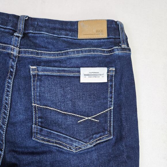 BKE Jeans Women 30 Gabby Curvy Fit Boot Cut High Rise Stretch Denim BGK614R Blue - Picture 11 of 16